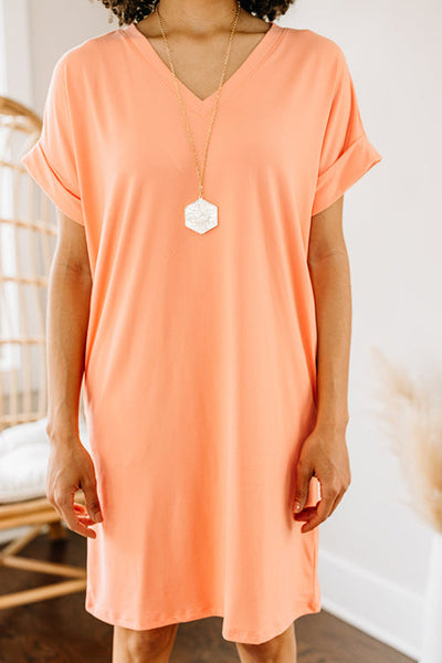 Enjoy The Days Together T-Shirt Dress