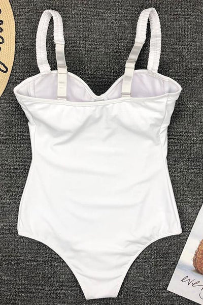 Solid One-piece Swimwear - girlyrose.com