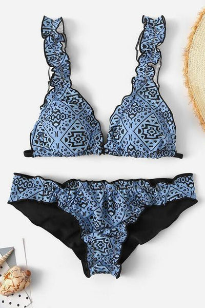 Print Bikini Set - girlyrose.com
