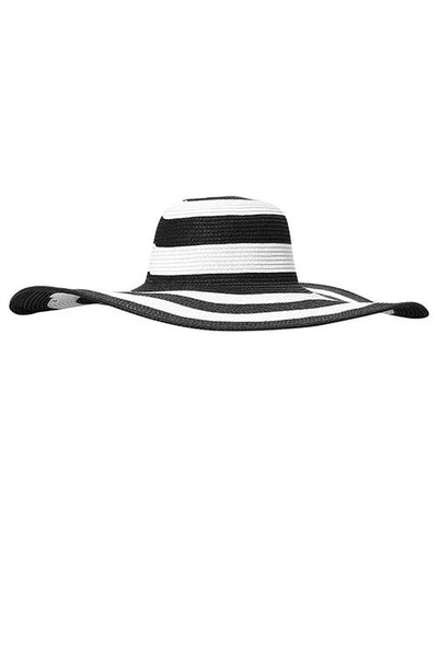 Stripe Straw Hat - girlyrose.com
