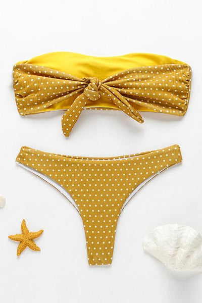 Dot Knot Bikini Set - girlyrose.com