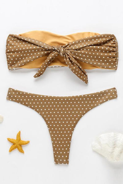 Dot Knot Bikini Set - girlyrose.com