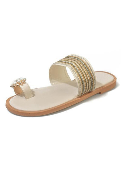 Pearl Flat Slipper - girlyrose.com