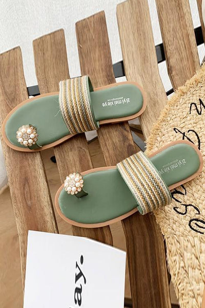 Pearl Flat Slipper - girlyrose.com