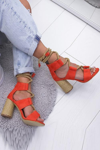 Hemp Rope Lace Up Platform Sandal - girlyrose.com