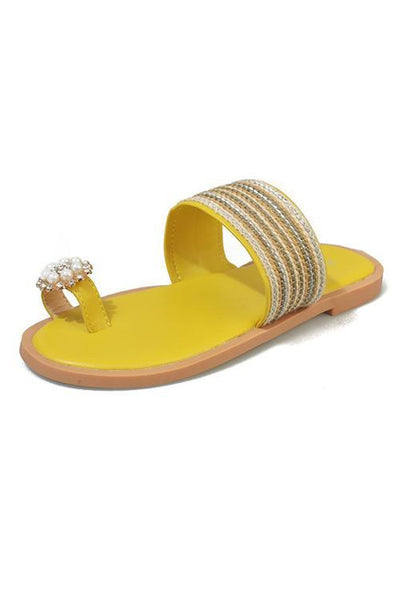 Pearl Flat Slipper - girlyrose.com