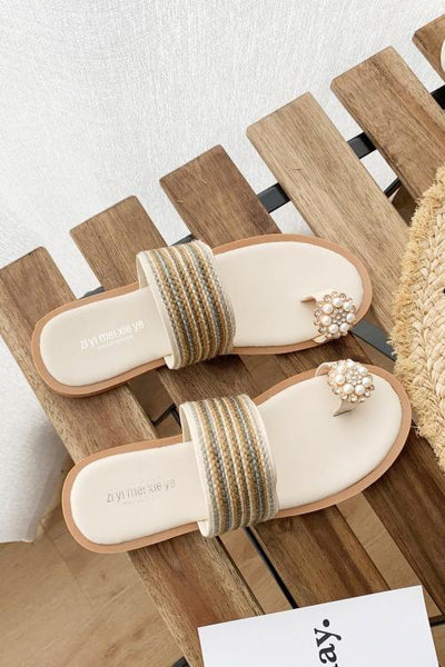 Pearl Flat Slipper - girlyrose.com