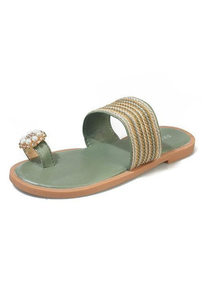 Pearl Flat Slipper - girlyrose.com