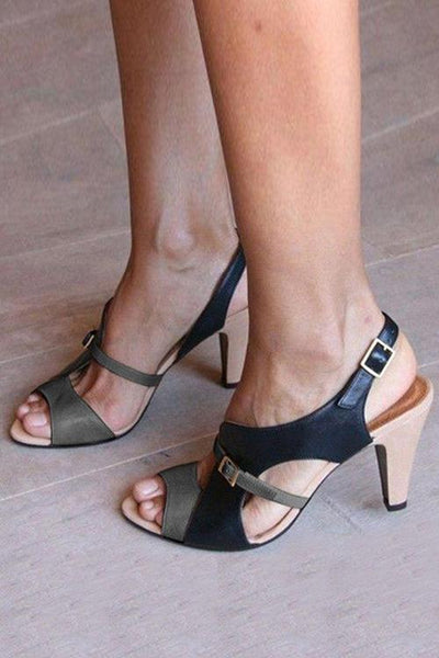 High Heel Open Toe Elegant Sandals - girlyrose.com