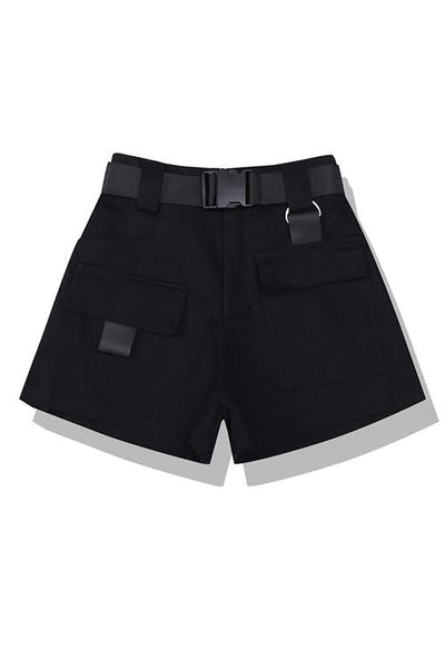 Pockets Cargo Shorts With Belt