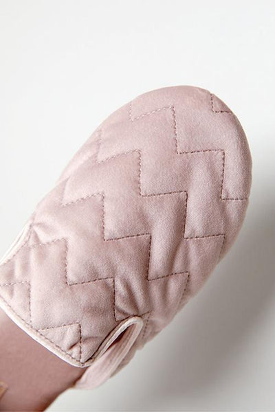 Geometry Velvet Mules Slipper - girlyrose.com