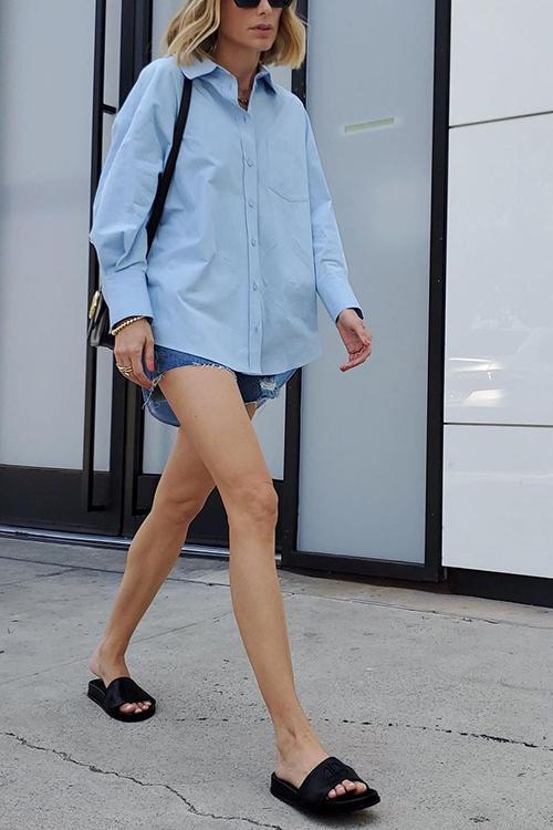 Classical Essentials Button Pockets Shirt - girlyrose.com