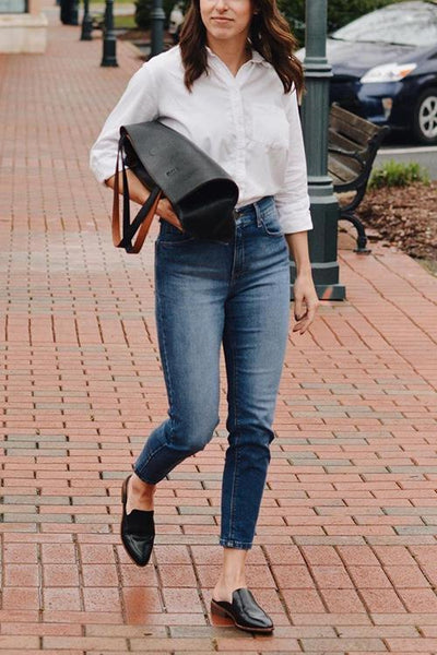 Classical Essentials Button Pockets Shirt - girlyrose.com