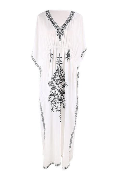 Embroidery Loose Cover Dress - girlyrose.com