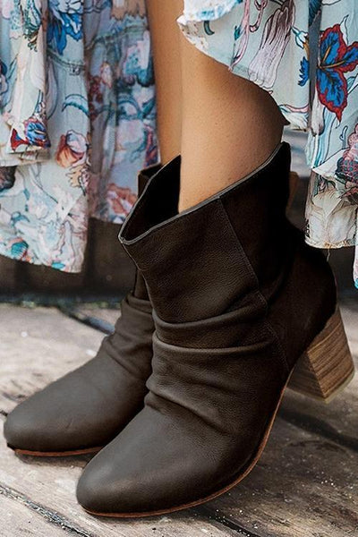 Mid Heel Ankle Boots