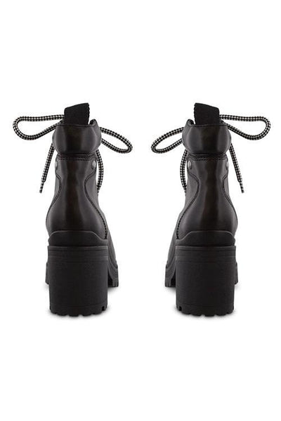 Lace Up Chunky Heels Ankle Boots - girlyrose.com