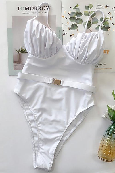 Slip One Piece Swimwear - girlyrose.com
