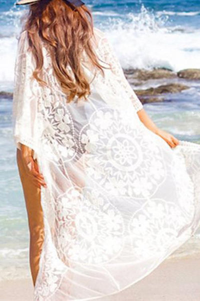 Knot Lace Cover Up - girlyrose.com
