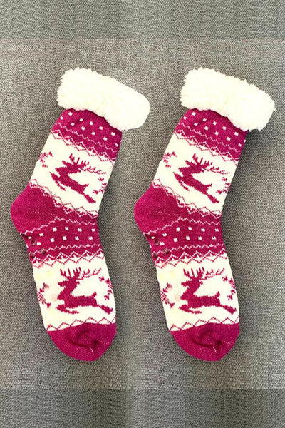 Fuzzy Holiday Socks