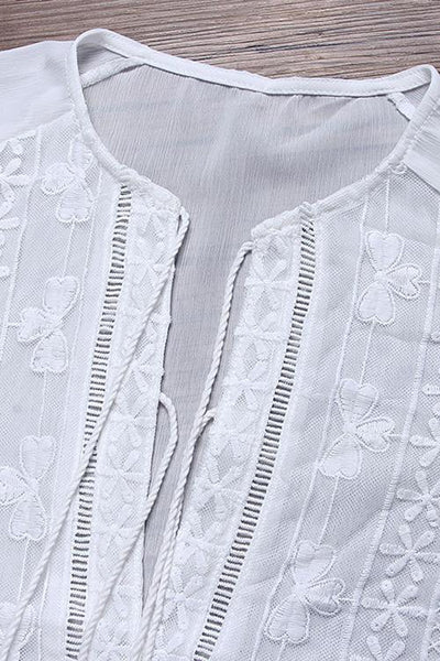 Lace Flares Mini Cover Dress - girlyrose.com