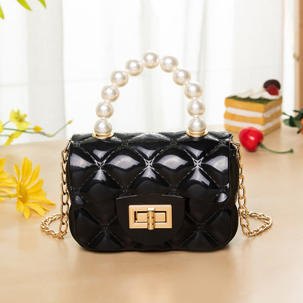 Fashion Patchwork Solid Chain Strap Crossbody Bag