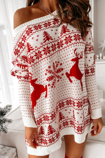 Fashion Sweet Print O Neck Tops