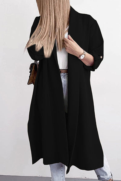 Open Front Trench Cardigan