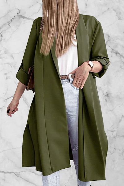 Open Front Trench Cardigan