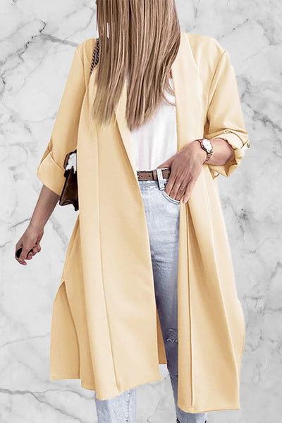 Open Front Trench Cardigan