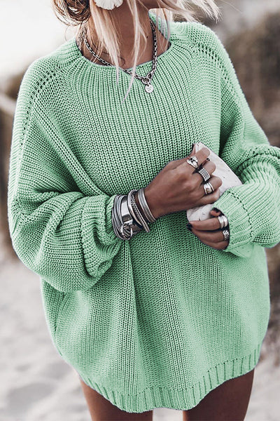 Casual Street Solid Solid Color O Neck Tops