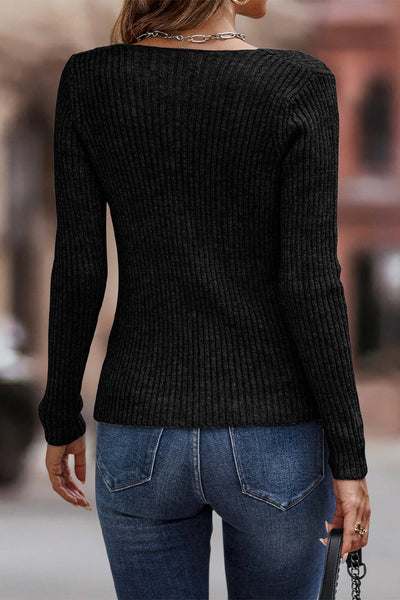 Casual Street Solid Color Oblique Collar Sweaters(7 Colors)