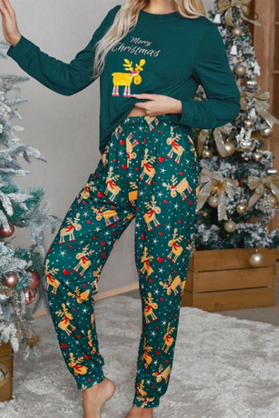 Casual Living Print Printing O Neck Long Sleeve Two Pieces