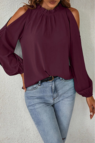 Elegant Solid Half A Turtleneck Tops