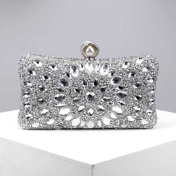 Casual Patchwork Chains Rhinestone Bags