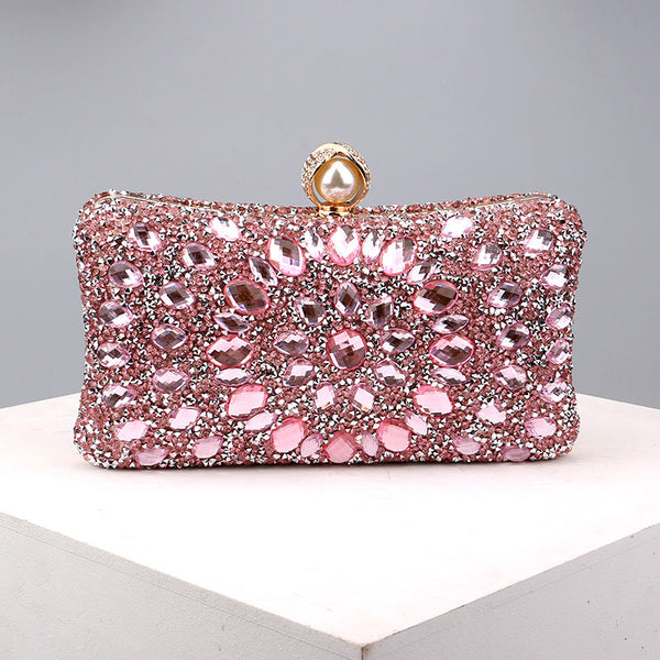Casual Patchwork Chains Rhinestone Bags