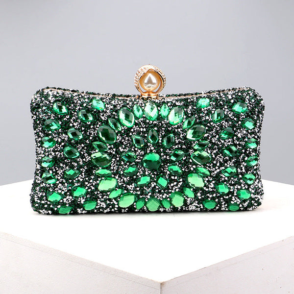 Casual Patchwork Chains Rhinestone Bags