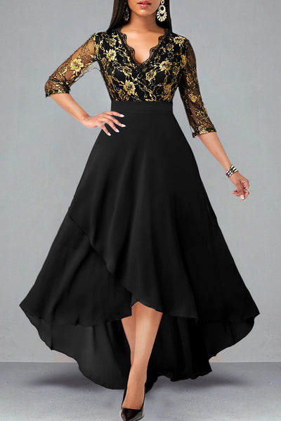 Elegant Patchwork Lace Dresses