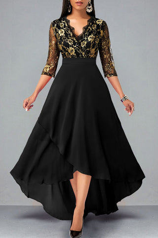 Elegant Patchwork Lace Dresses