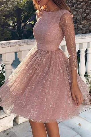 Elegant Solid Lace O Neck A Line Dresses