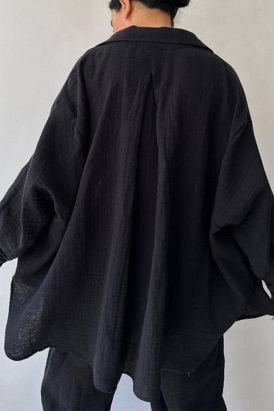 Daily Simplicity Solid Pocket Turndown Collar Long Sleeve Two Pieces