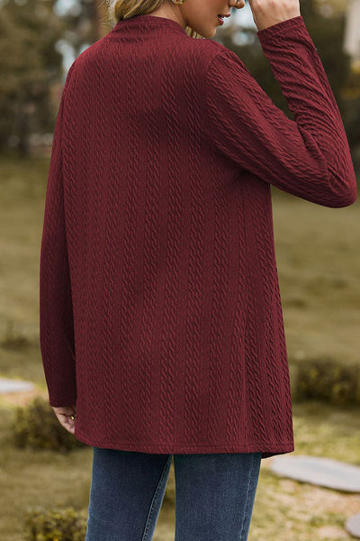 Casual Solid Patchwork V Neck Outerwear