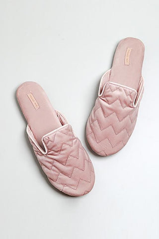 Geometry Velvet Mules Slipper - girlyrose.com