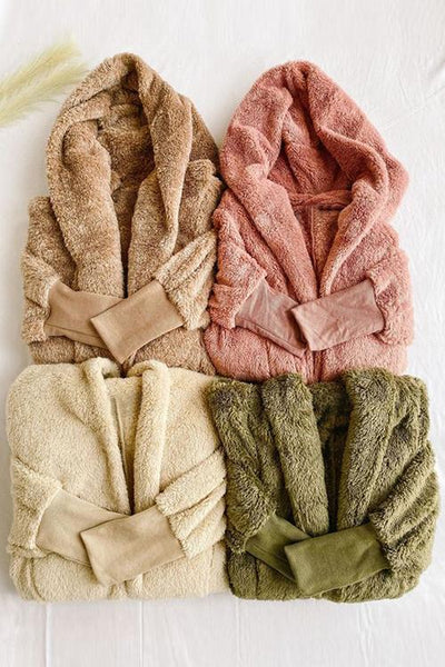 Fluffy Fleece Open Coat