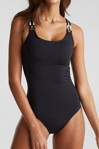 Cross Backless One Piece Swimwear - girlyrose.com