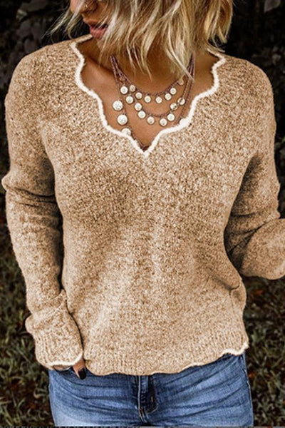 Petal Neck Sweater