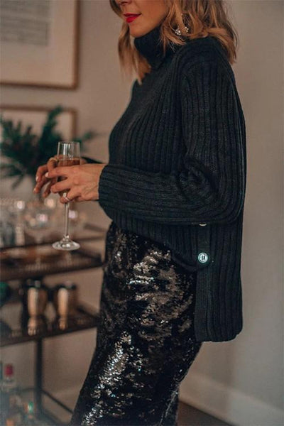 Sequin Pencil Skirt