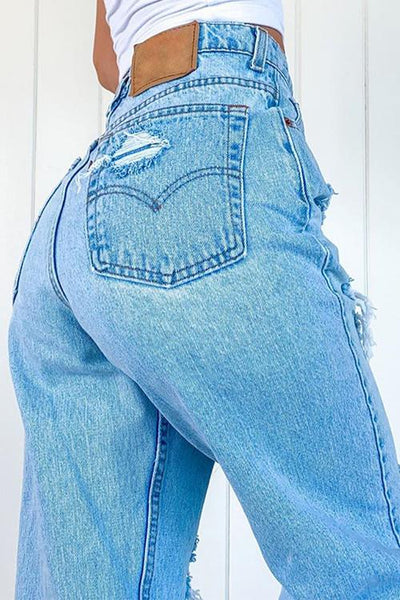 Distressed Boyfriends Jeans