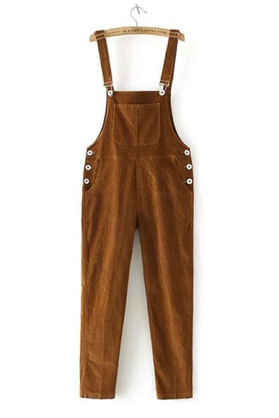 Corduroy Pockets Overall - girlyrose.com