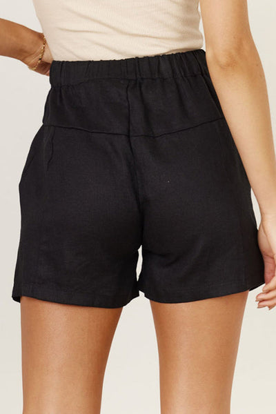 Drawstring Waist Pockets Shorts