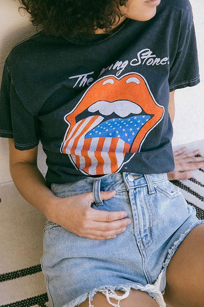 The Rolling Stones Tongue T Shirt - girlyrose.com